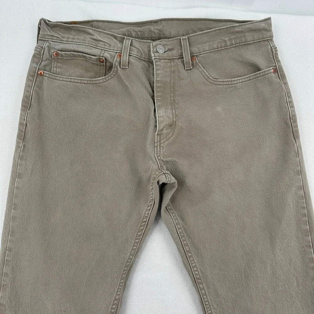 Levi Strauss 511 Slim Fit Khaki Tan  Jeans Work Wear Western Durable Men 34 X 34